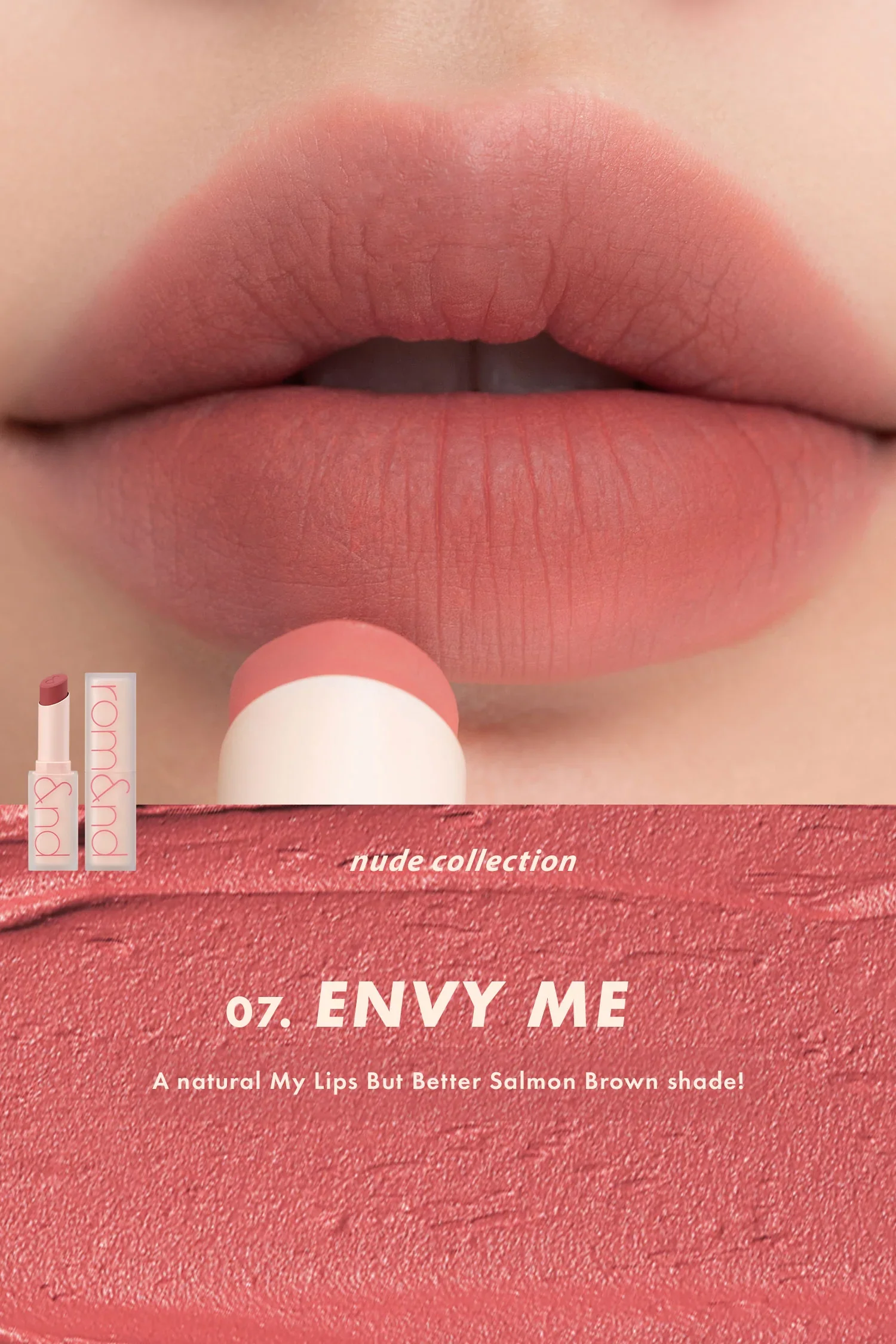 Romand Zero Matte Lipstick [#Envy Me 007] 3G